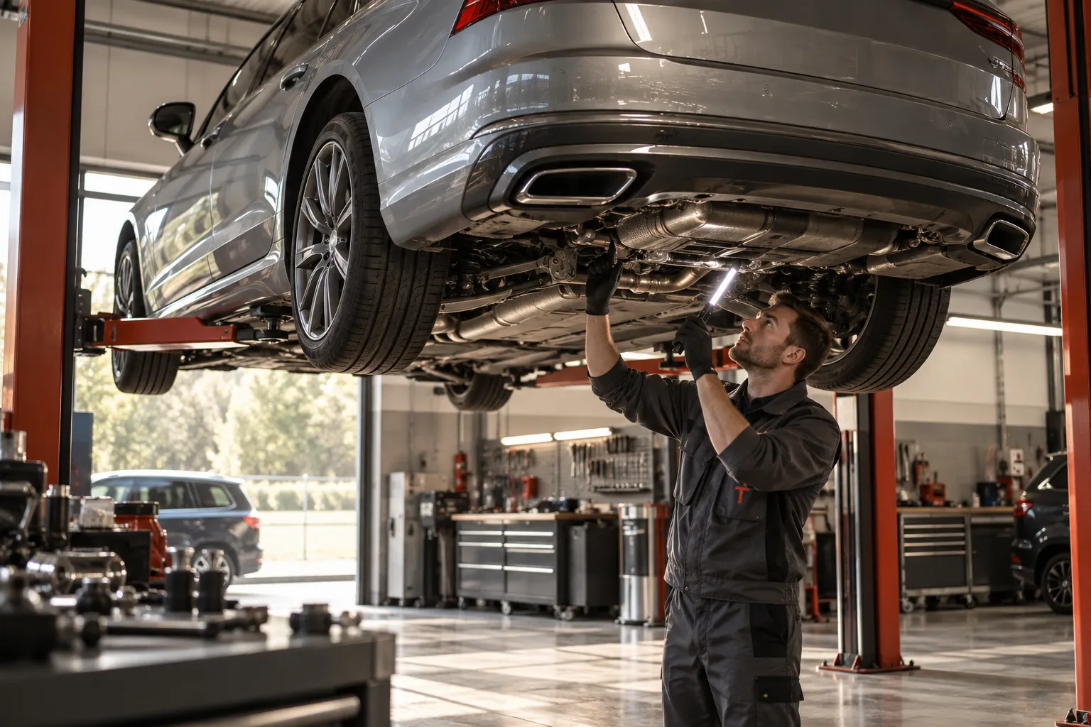 Škoda Octavia: inspection work